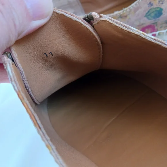 New PATRICIA NASH Italian Leather Espradrills Floral Print Resort Flats Size 11 - Picture 12 of 13